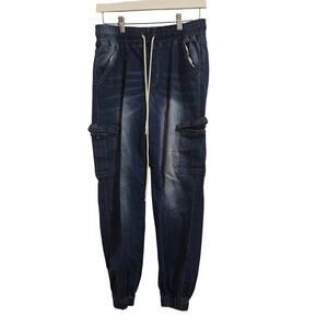 VIP Women’s Jogger Jeans Size 9/10 Elastic Waist Denim Casual Pants
